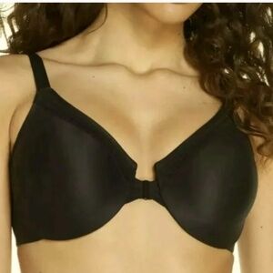 NWT Wacoal black Convertible Bra front closer smooth adjustable straps 38 D